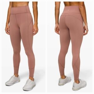 Lululemon In Movement Tight 25" Everlux Color Spanish Oak